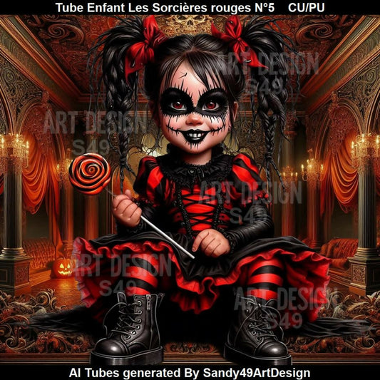 Tube Enfant Les Sorcières rouges N°5