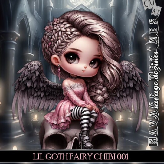 AI CU Lil Goth Fairy Chibi 001