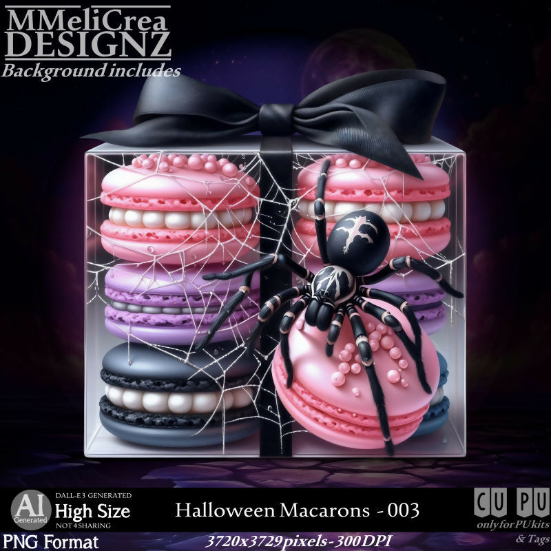 MMD - AI - Halloween Macarons - CU003