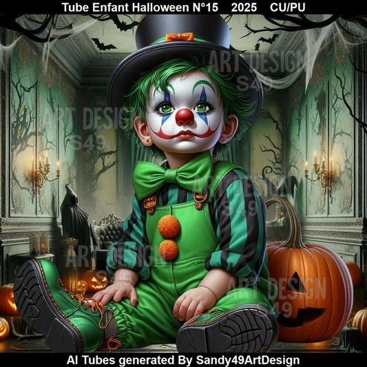 Tube Enfant Halloween N°15 2025