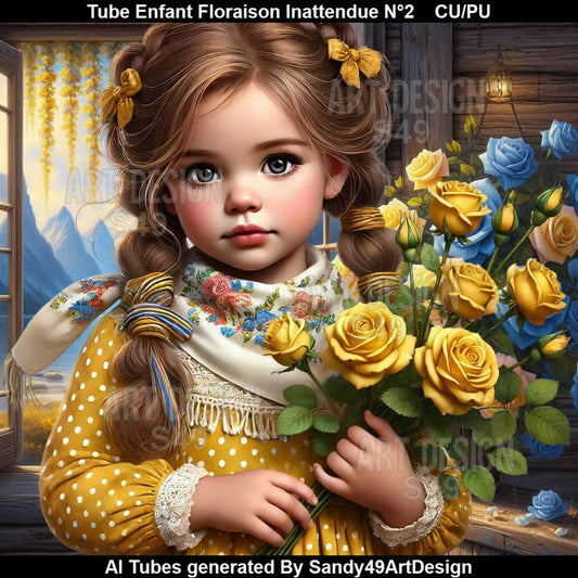 Tube Enfant Floraison inattendue N°2