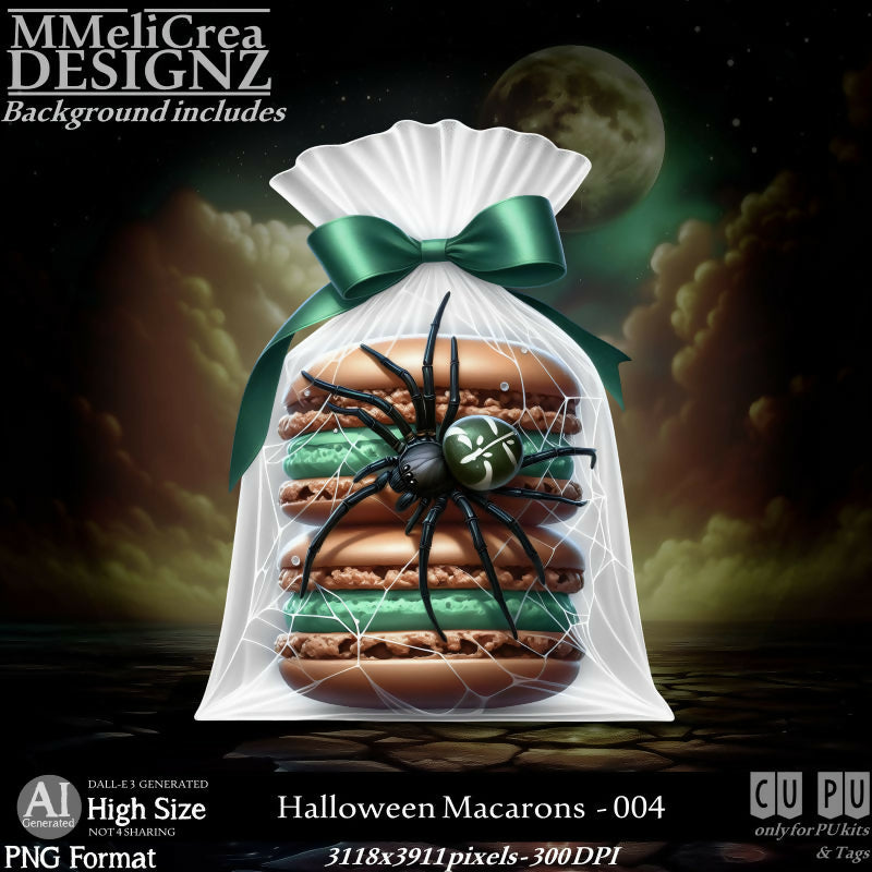 MMD - AI - Halloween Macarons - CU004