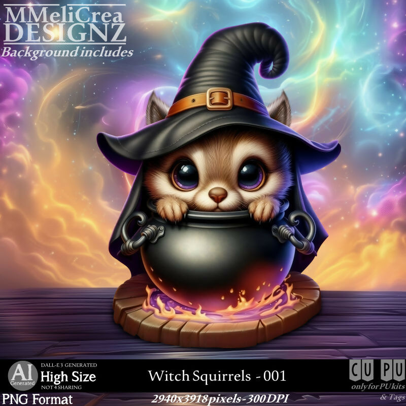 MMD - AI - Witch Squirrels - CU001