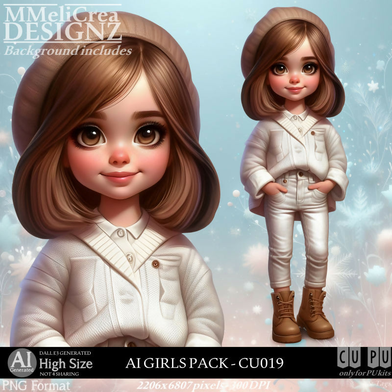 MMD - AI - GIRLS PACK - CU019