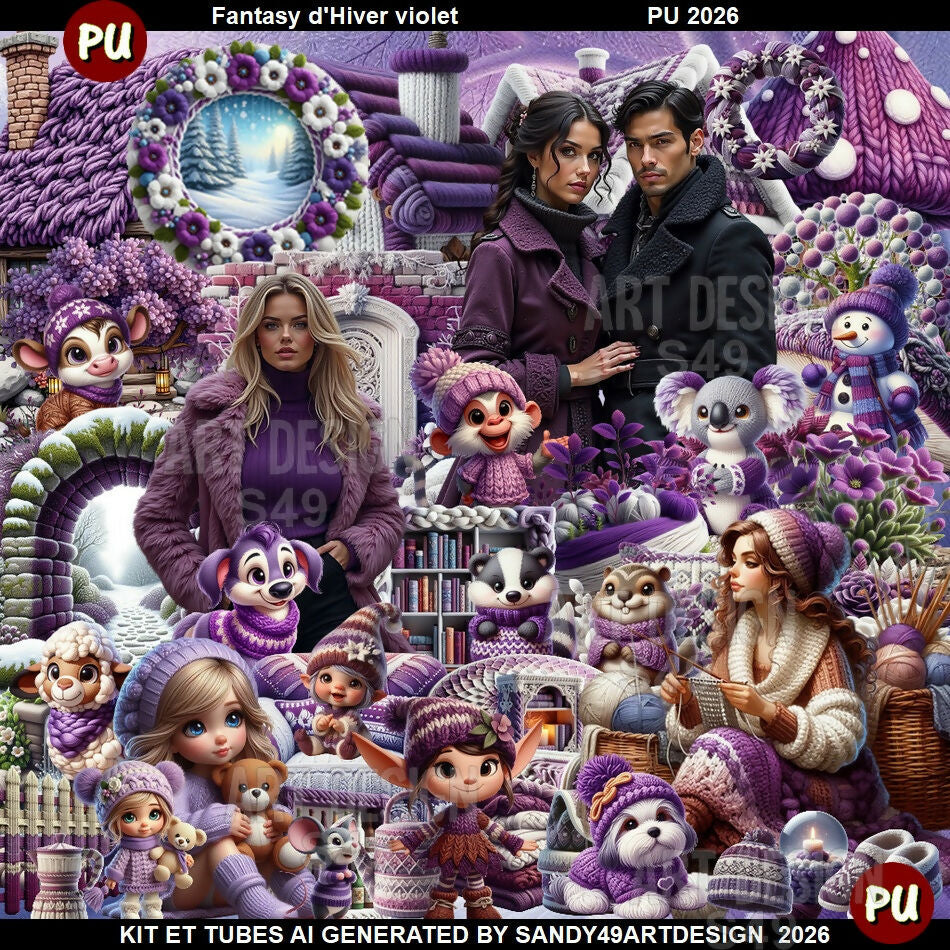 Fantasy d'Hiver violet 2026