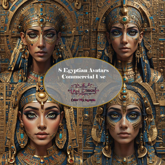Egyptian Avatars with Prompt Commercial Use