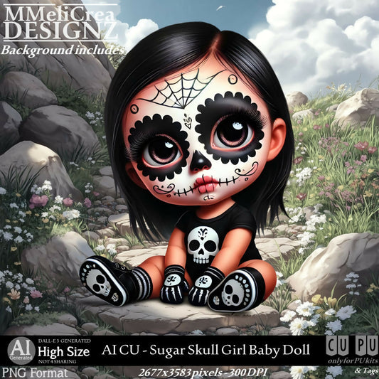 MMD - AI - CU Sugar Skull Girl Baby Doll
