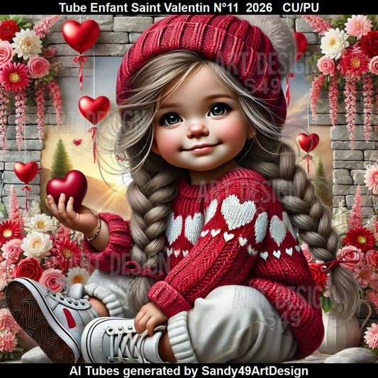Tube Enfant Saint Valentin N°11 2026
