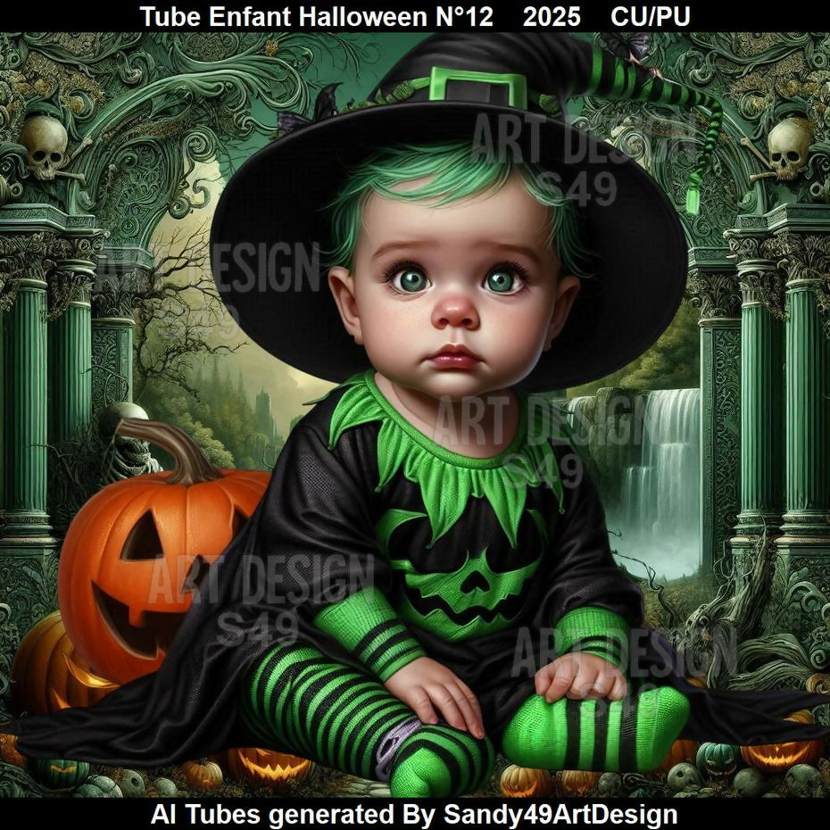 Tube Enfant Halloween N°12 2025