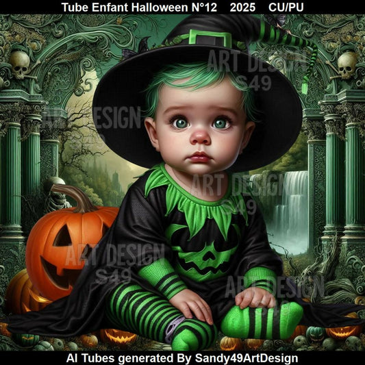 Tube Enfant Halloween N°12 2025