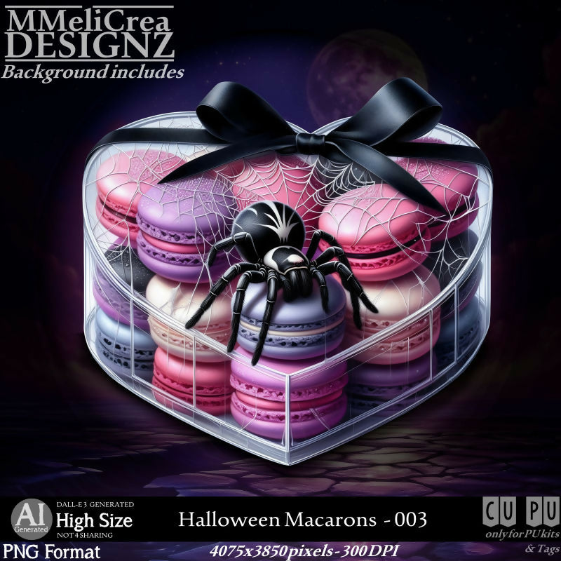 MMD - AI - Halloween Macarons - CU003
