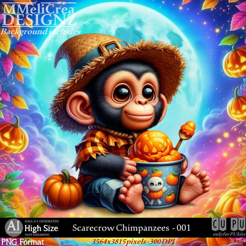 MMD - AI - scarecrow Chimpanzees - CU001