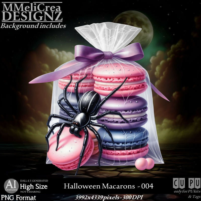 MMD - AI - Halloween Macarons - CU004