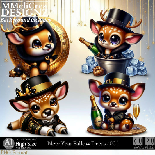 MMD - AI - New Year Fallow Deers - CU001