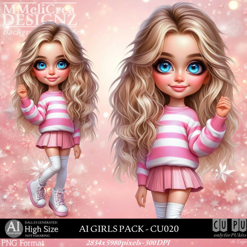 MMD - AI - GIRLS PACK - CU020