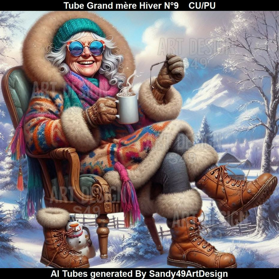 Tube Grand-mère Hiver N°9