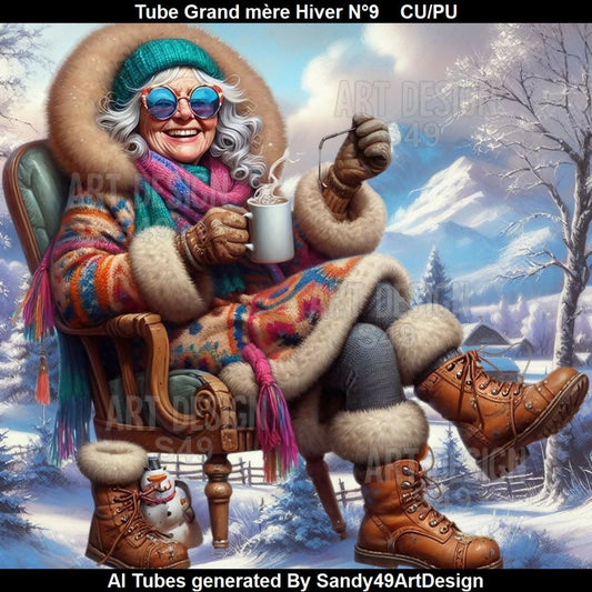Tube Grand-mère Hiver N°9