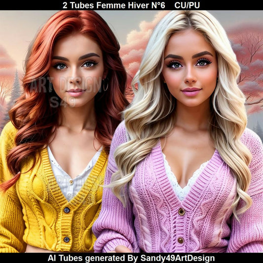 2 Tubes Femme Hiver N°6