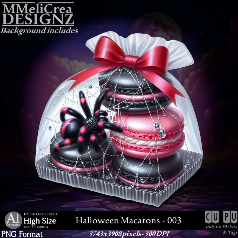 MMD - AI - Halloween Macarons - CU003