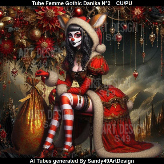 Tube Femme Gothic Danika N°2 2025