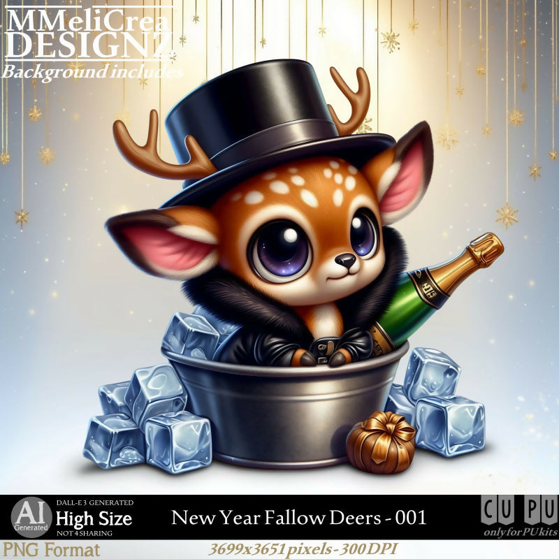 MMD - AI - New Year Fallow Deers - CU001