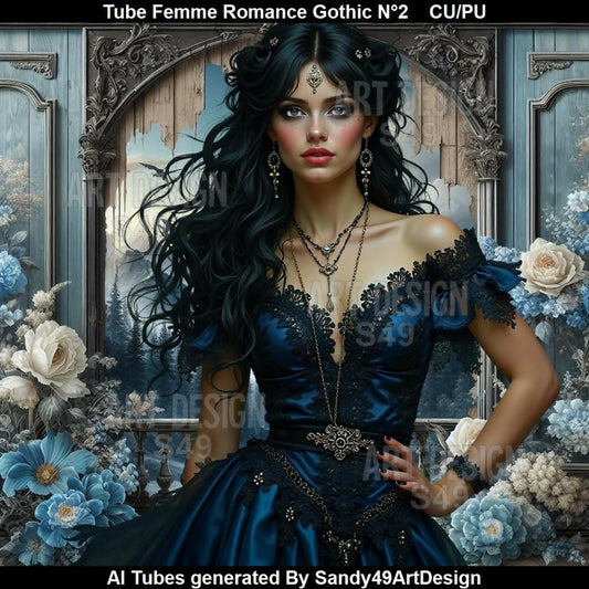 Tube Femme Romance Gothic N°2 2026