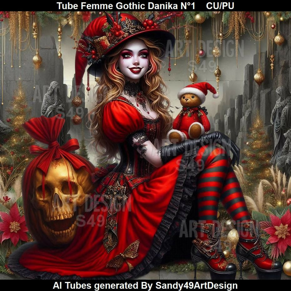 Tube Femme Gothic Danika N°1 2025