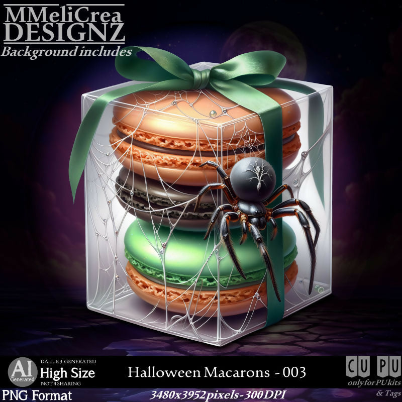 MMD - AI - Halloween Macarons - CU003