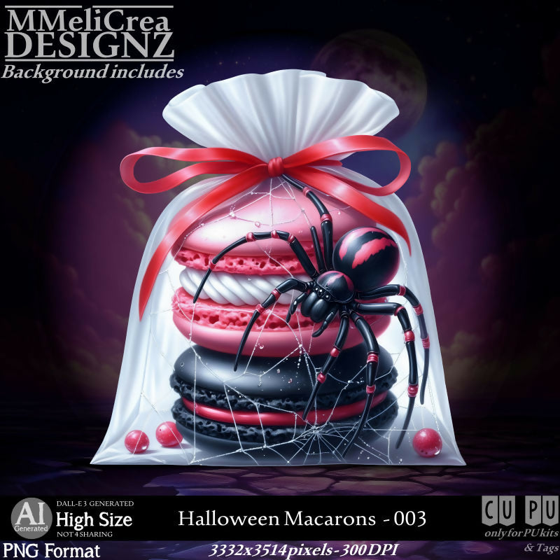 MMD - AI - Halloween Macarons - CU003