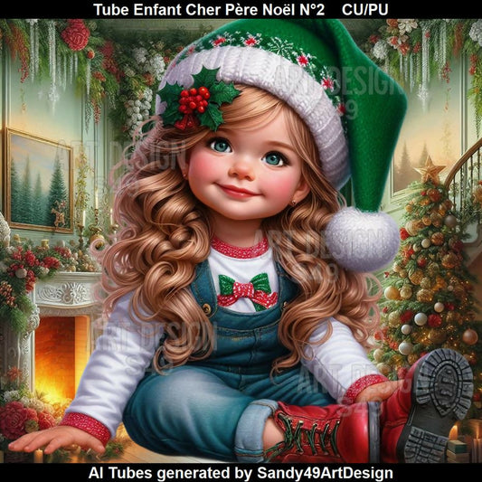 Tube Enfant Cher Père Noël N°2