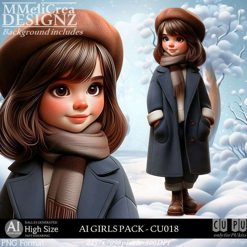 MMD - AI - GIRLS PACK - CU018