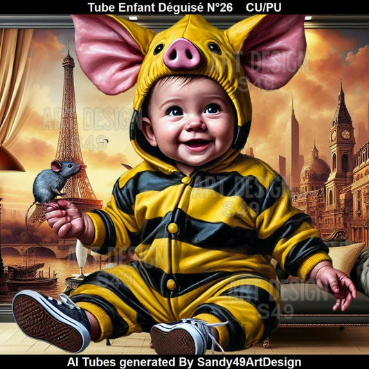 Tube Enfant Déguisé N°26