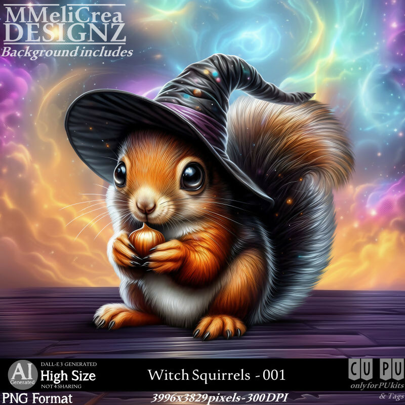MMD - AI - Witch Squirrels - CU001