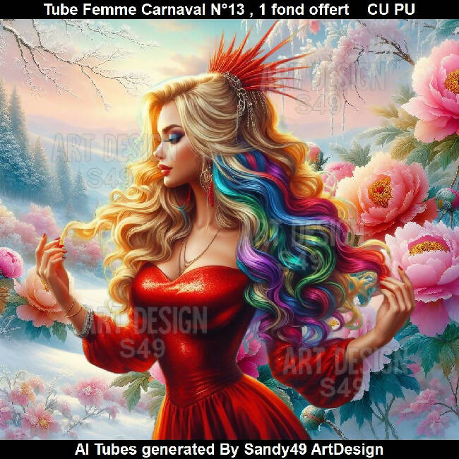 Tube Femme Carnaval N°13
