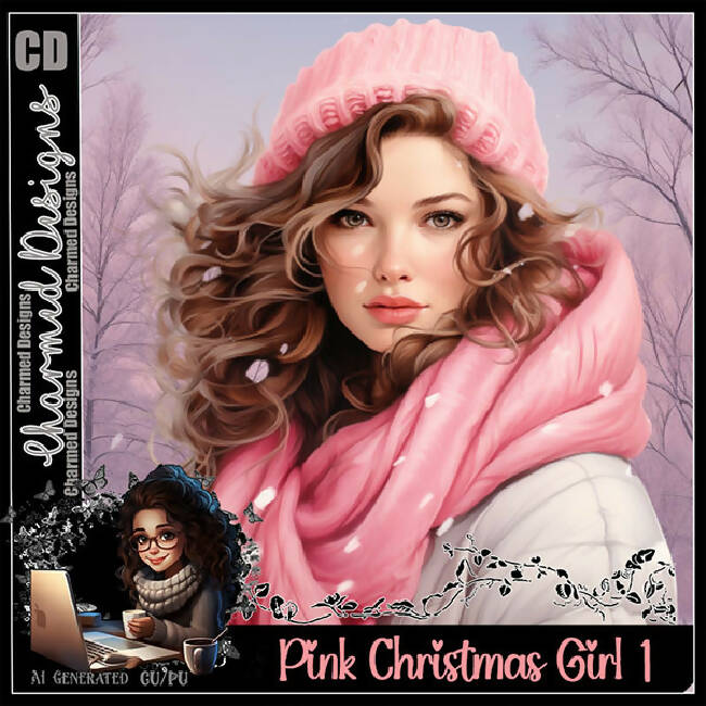 Pink Christmas Girl 1