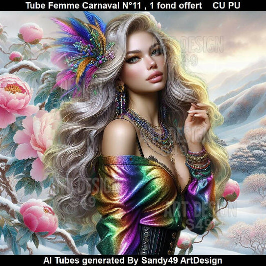 Tube Femme Carnaval N°11