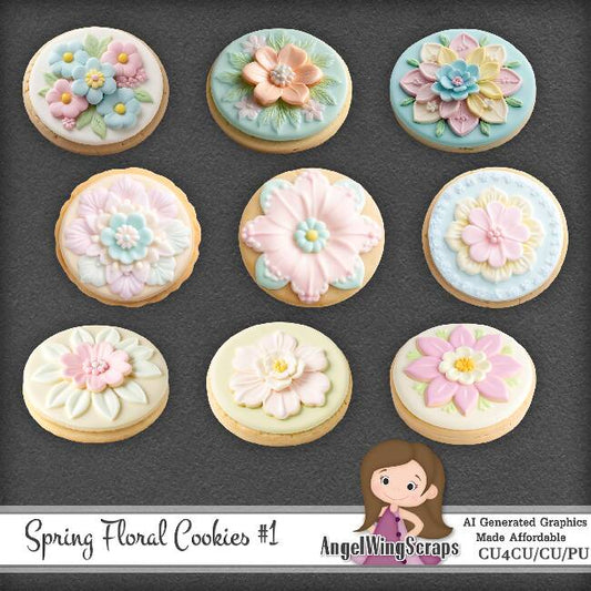 AI - CU4CU - Spring Floral Cookies #1