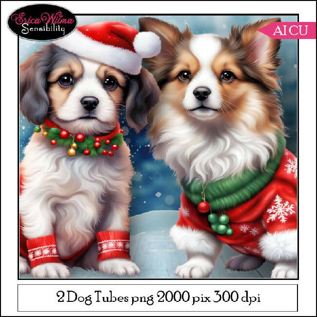 EW AI Dog Christmas 01