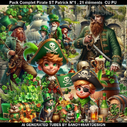 Pack Complet Pirate ST Patrick N°1