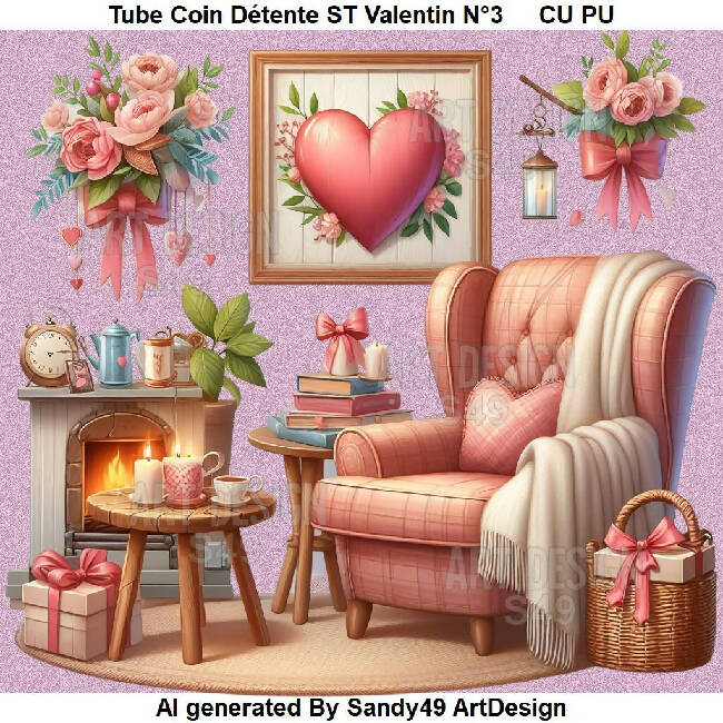 Tube Coin Détente ST Valentin N°6