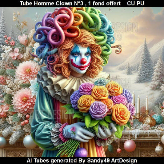 Tube Homme Clown N°3