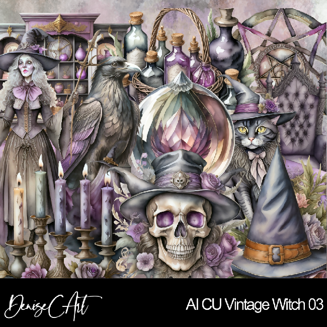 AI CU Vintage Witch 03