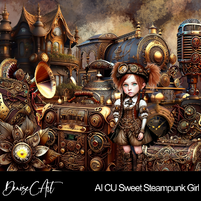 AI CU Sweet Steampunk Girl