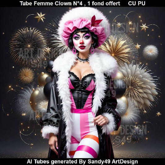 Tube Femme Clown N°4