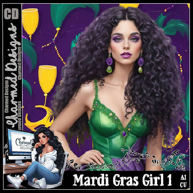 Mardi Gras Girl 1