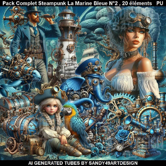 Pack Steampunk La Marine Bleue N°2