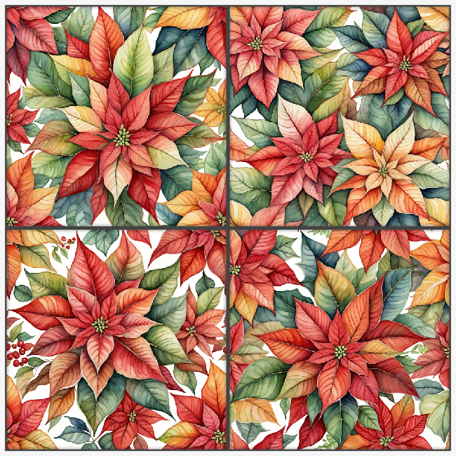 AI - CU4CU - Painted Christmas Papers #3