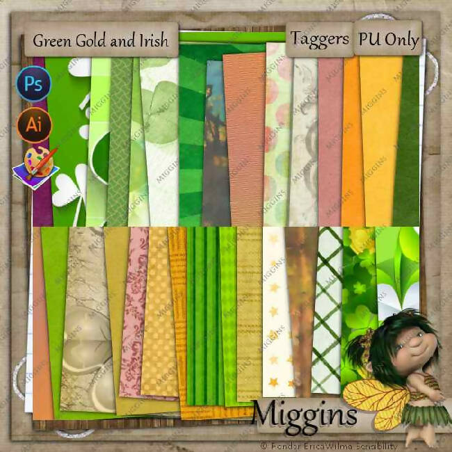 PU Taggers Size Kit ..Green Gold and Irish