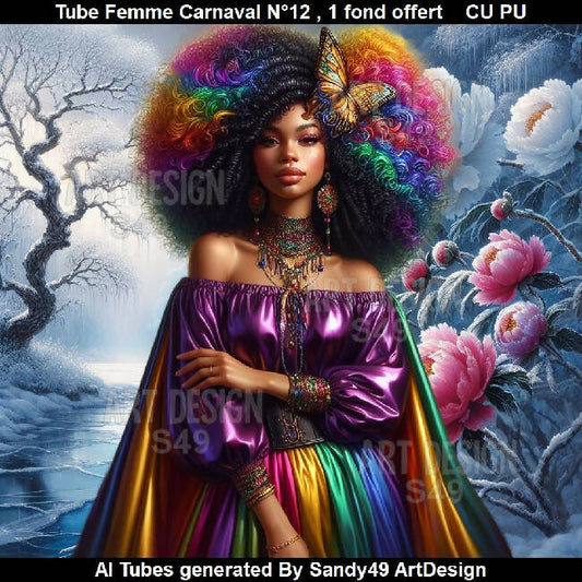 Tube Femme Carnaval N°12