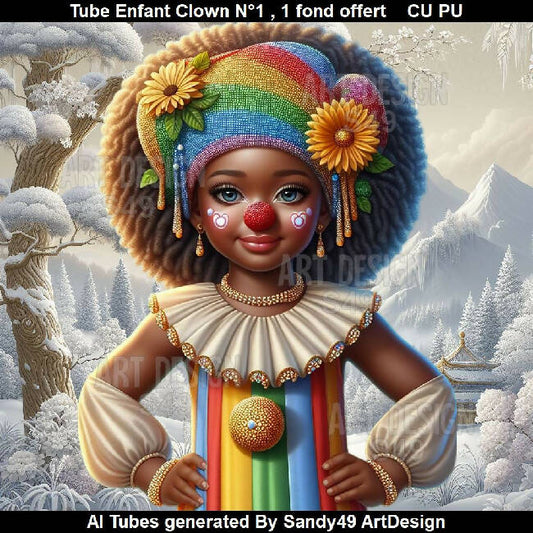 Tube Enfant Clown N°1